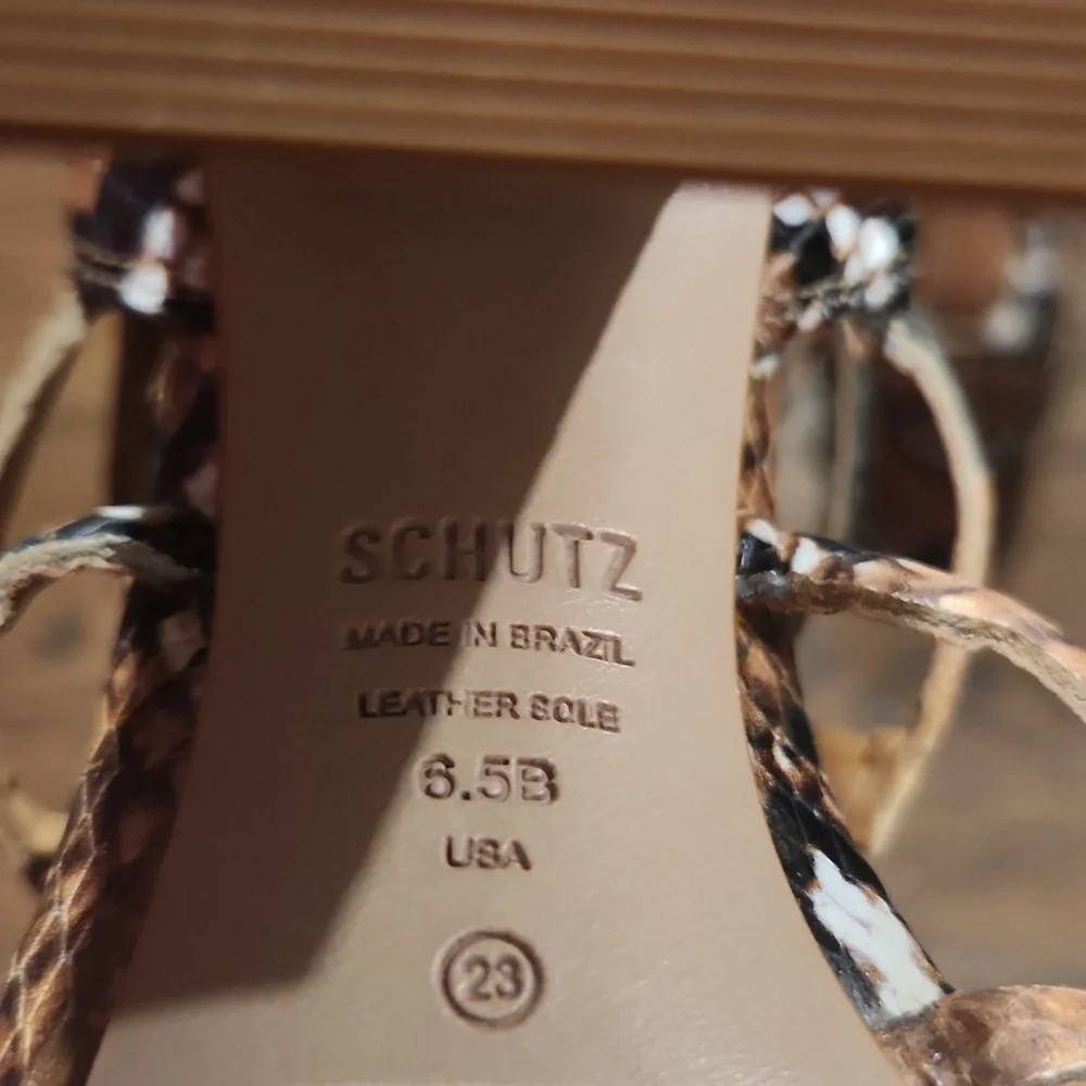 Schutz caged heeled sandal size 6.5 - Picture 5 of 5
